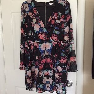 Flower print dress